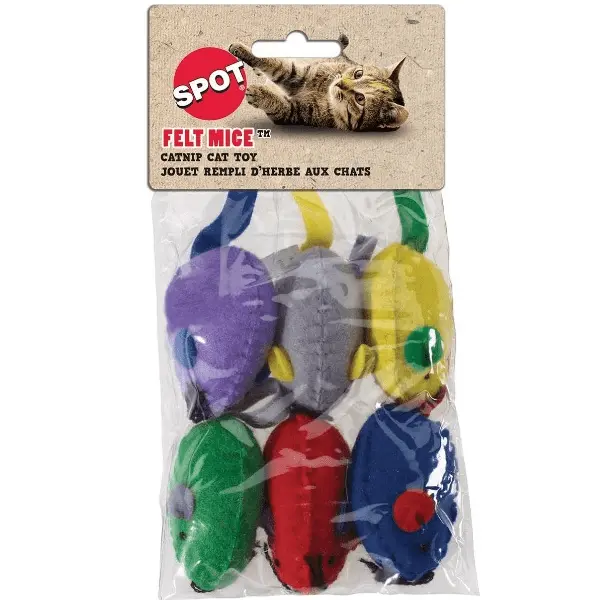 Spot Felt Mice Catnip Cat Toy 1