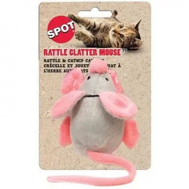 Spot Rattle Clatter Mouse Catnip Cat Toy 1