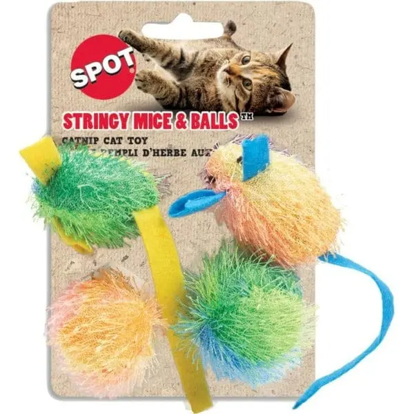 Spot Stringy Mice & Balls Catnip Cat Toys 1