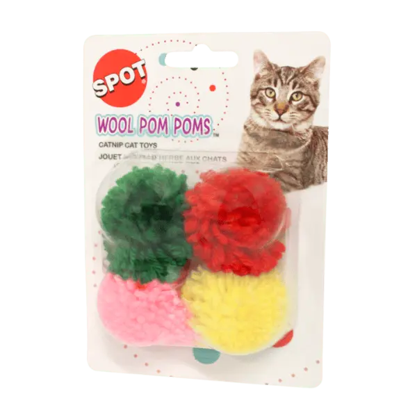 Spot Wool Pom Poms Catnip Cat Toy 1