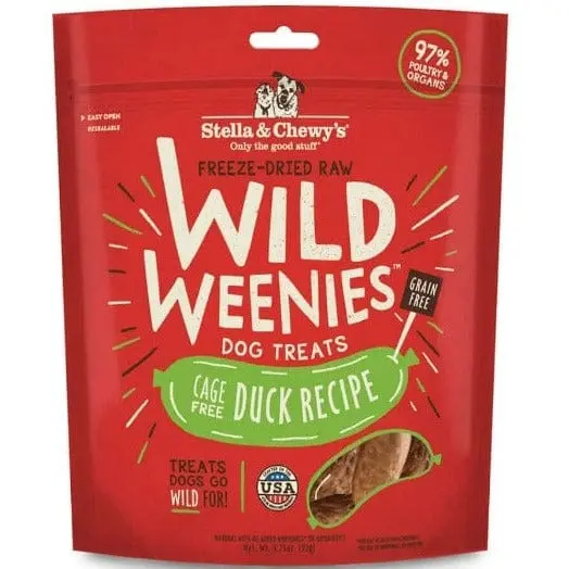 Stella & Chewy's Wild Weenies Dog Treats; Duck Recipe 1