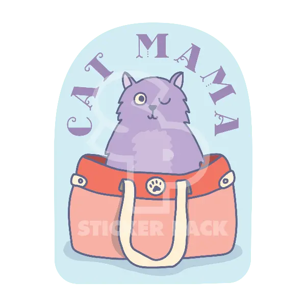 Sticker Pack Cat Mama; Small Sticker 1