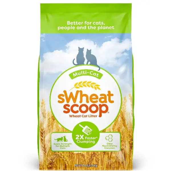 Swheat Scoop Multi-Cat Clumping Wheat Cat Litter 2