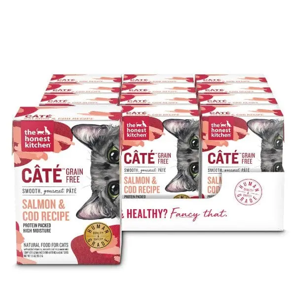 The Honest Kitchen Cate Grain Free Salmon & Cod Pate Wet Cat Food (Special Order Item) 1