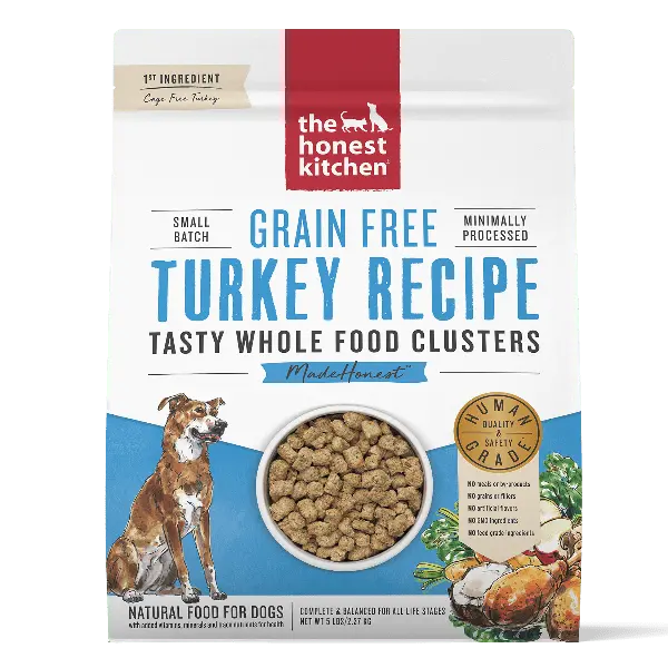 The Honest Kitchen Whole Food Clusters | Grain Free Turkey Dry Dog Food, 5Lb 1