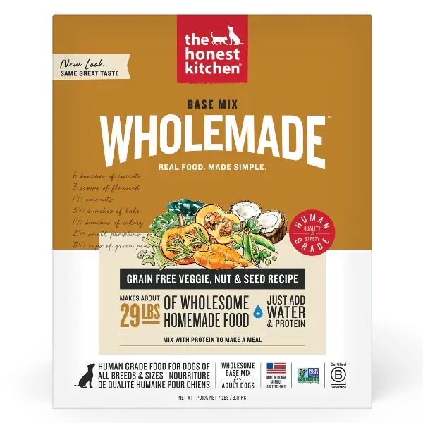 The Honest Kitchen Wholemade | Base Mix Grain Free Veggie, Nut & Seed Dehydrated Dog Food (Special Order Item) 1