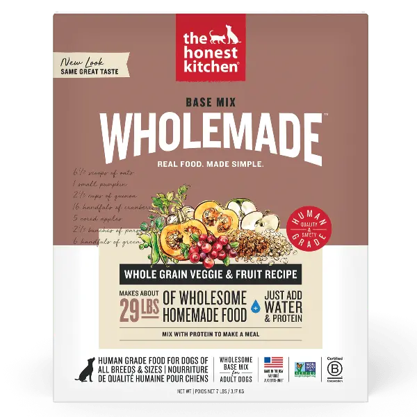 The Honest Kitchen Wholemade | Base Mix Whole Grain Veggie & Fruit Dehydrated Dog Food (Special Order Item) 1