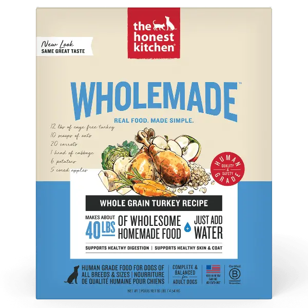 The Honest Kitchen Wholemade | Whole Grain Turkey Recipe Dehydrated Dog Food, 10Lb (Special Order Item) 1
