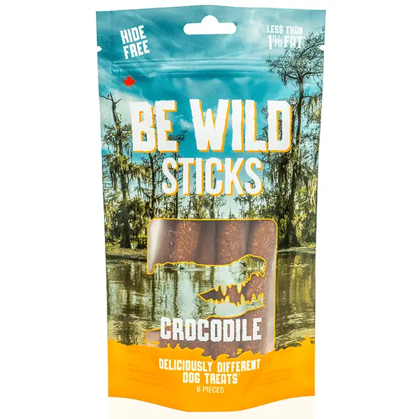 This&That Canine Co. Be Wild Exotic Sticks; Crocodile Dog Treats 1