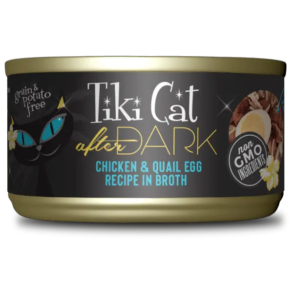 Tiki Cat After Dark | Chicken & Quail Egg Recipe Canned Cat Food 1