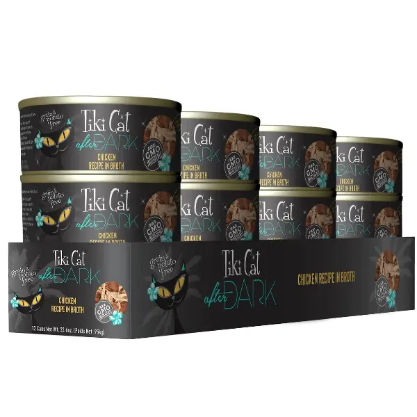 Tiki Cat After Dark | Chicken Recipe Canned Cat Food, 2.8Oz 2