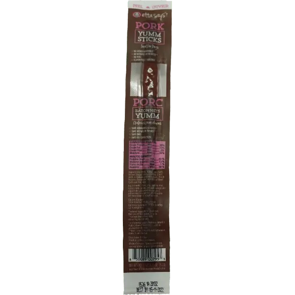 Etta Says! Yumm Pork Stick For Dogs 1