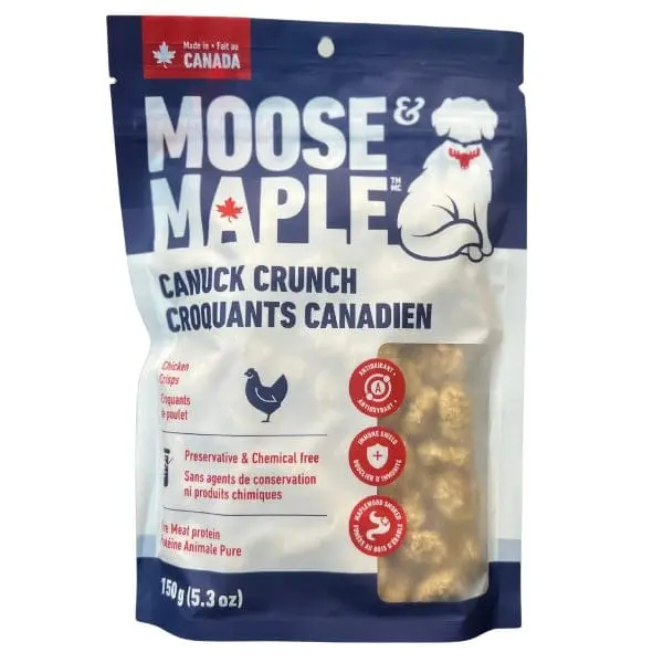 Moose & Maple Canuck Crunch Chicken Crisps Dog Treats 1