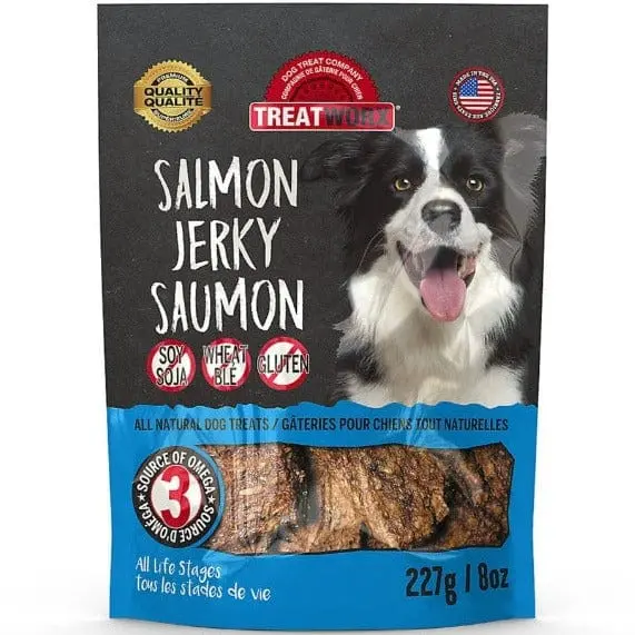 Treatworx Salmon Jerky Dog Treats 1