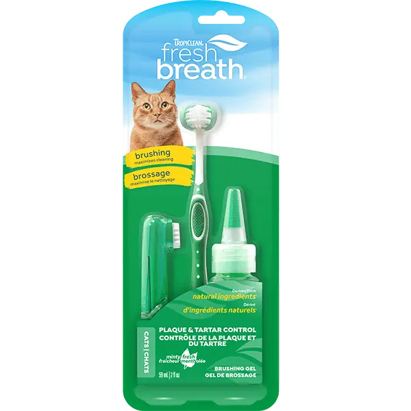 Tropiclean Fresh Breath Oral Care Kit For Cats 1