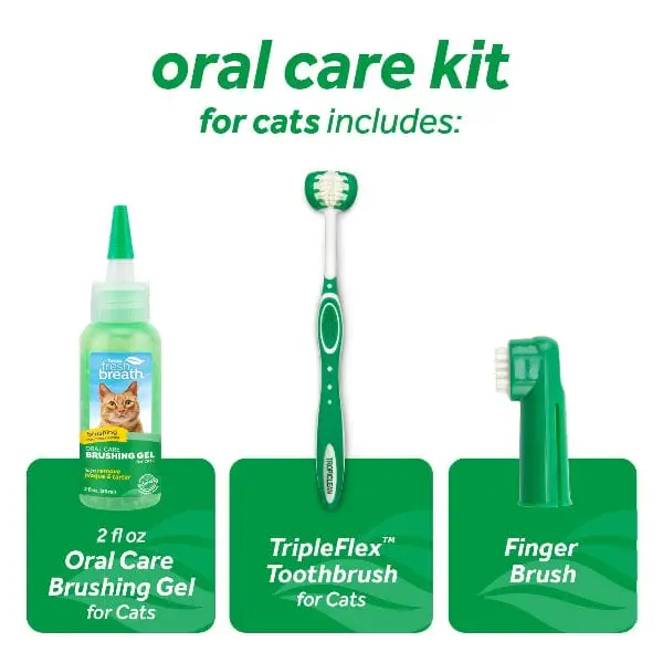 Tropiclean Fresh Breath Oral Care Kit For Cats 2