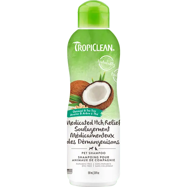 Tropiclean Medicated Itch Relief Oatmeal & Tea Tree Pet Shampoo 1