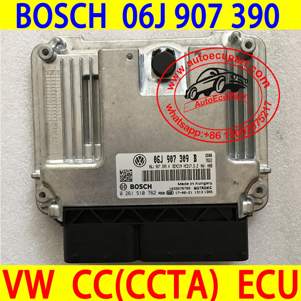 New (06J 907 309) (06J 906 027Ga) 06J906027ga Bosch Ecu For Vw Cc Ccat Ecm Module Electronic Control Unit 1