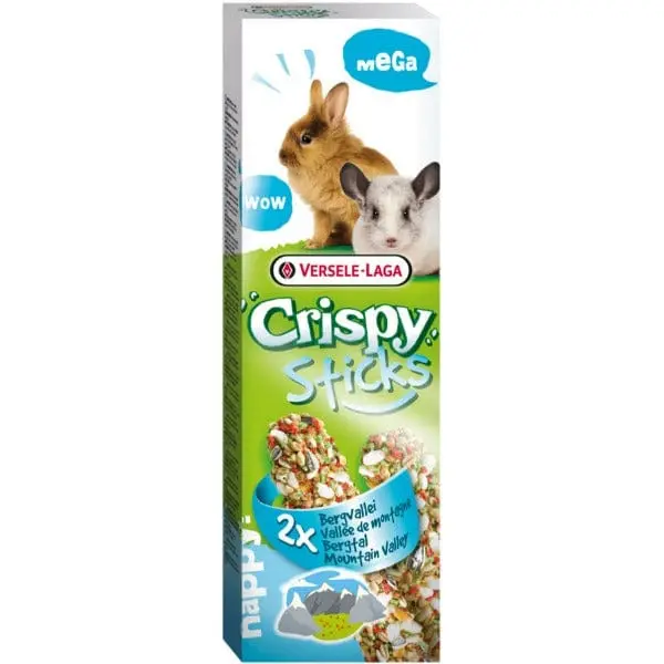 Versele-Laga Crispy Megasticks For Rabbits-Chinchillas "Mountain Valley" Flavour 1