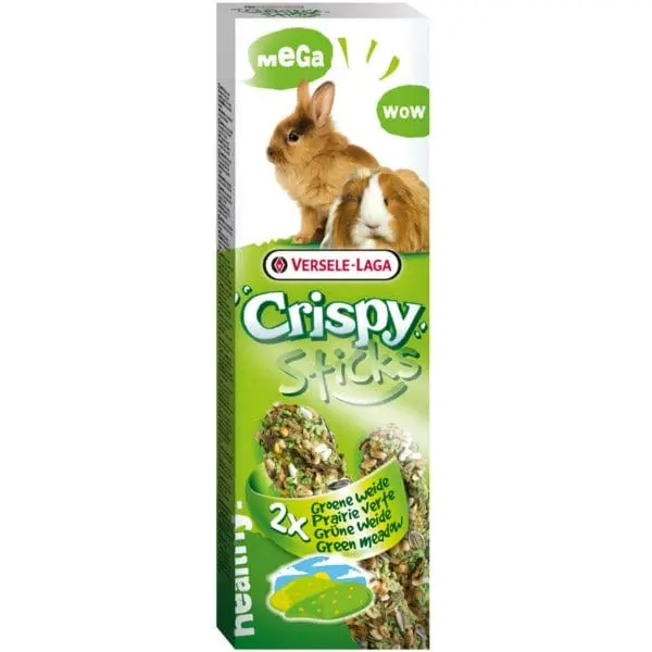 Versele-Laga Crispy Megasticks For Rabbits-Guinea Pigs "Green Meadow" Flavour 1