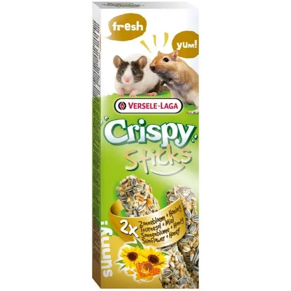 Versele-Laga Crispy Sticks For Gerbils-Mice Sunflower & Honey Flavour 1