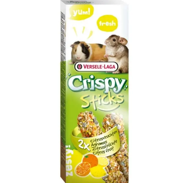 Versele-Laga Crispy Sticks Guinea Pig & Chinchilla Citrus Fruit Flavour 1