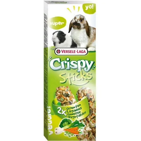 Versele-Laga Crispy Sticks Rabbits-Guinea Pigs Vegetable Flavour 1