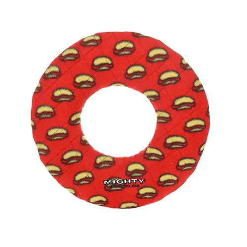 Tuffy Mighty Ring Red Dog Toy 1