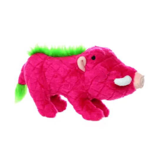 Tuffy Mighty Safari Warthog Pink Dog Toy 1