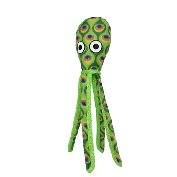 Tuffy Ocean Green Squid Dog Toy 1
