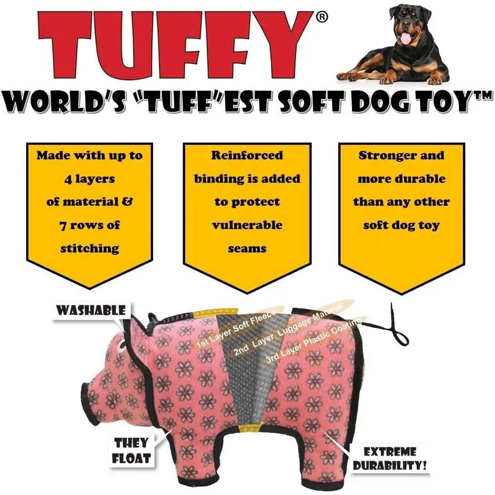 Tuffy Ocean Green Squid Dog Toy 2