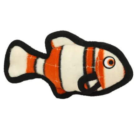 Tuffy Ocean Jr. Orange Fish Dog Toy 1