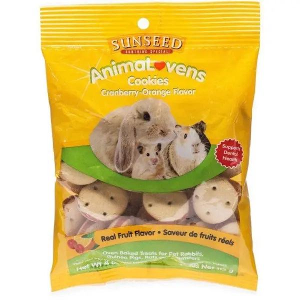 Sunseed Animalovens Cookies Cranberry-Orange Flavor For Small Pets 1