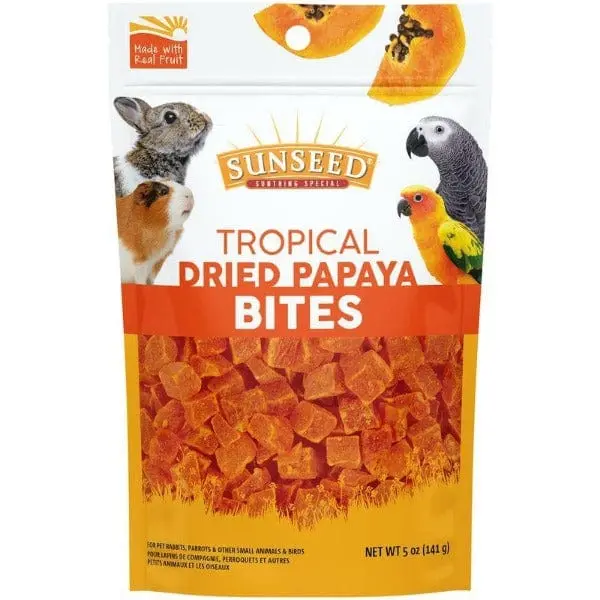 Sunseed Tropical Dried Papaya Bites 1
