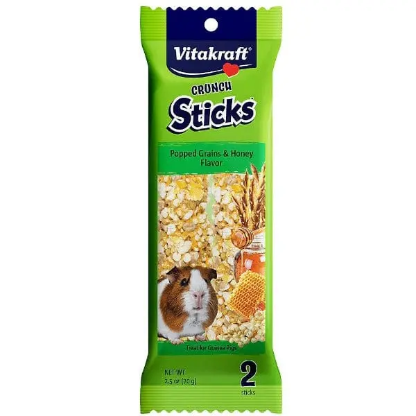 Vitakraft Popped Grains & Honey Crunch Sticks For Guinea Pigs 1