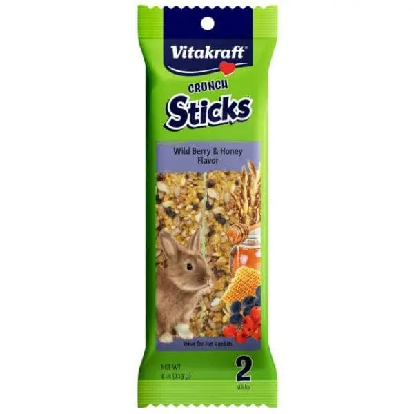Vitakraft Wild Berry & Honey Crunch Sticks For Rabbits 1