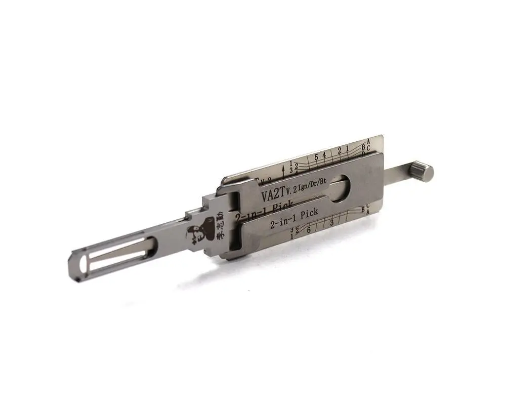 Original Lishi Va2t Peugeot Laser Cut 2-In-1 Lock Pick Decoder ( Ignition-Door-Trunk) 1