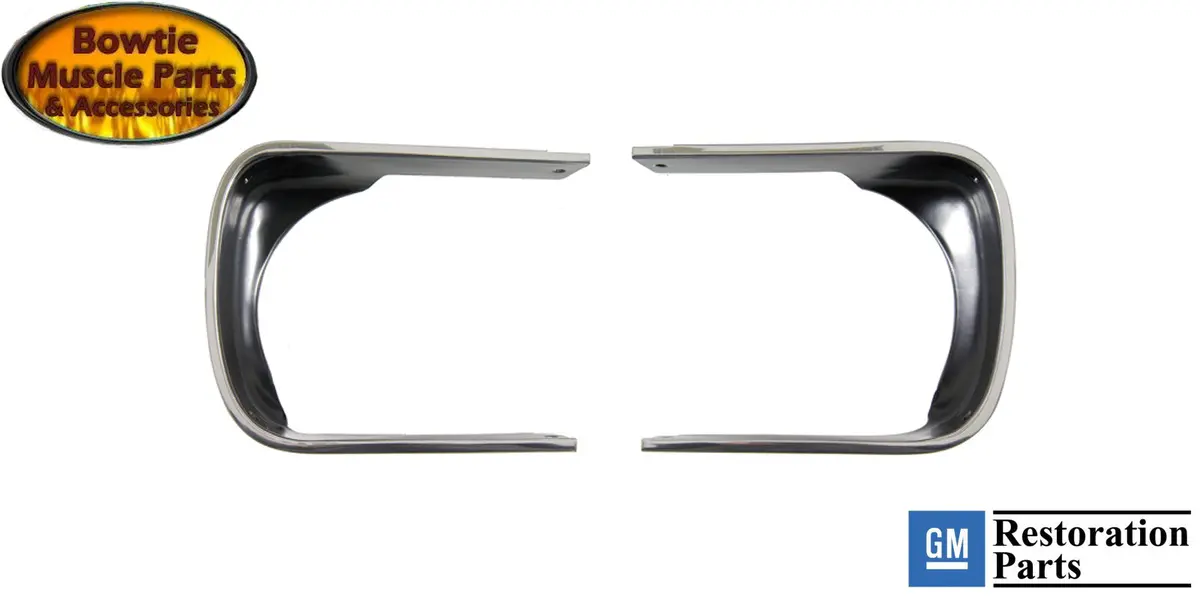 67 68 Camaro Rs Rallysport Headlight Bezels - Pair 1