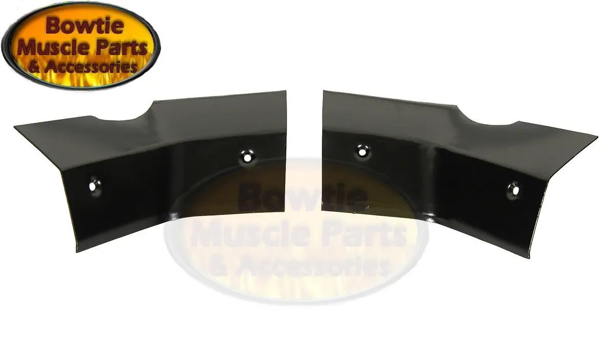 67-69 Camaro Firebird Rear Package Tray Shelf Corner Trim Pair Corners 1