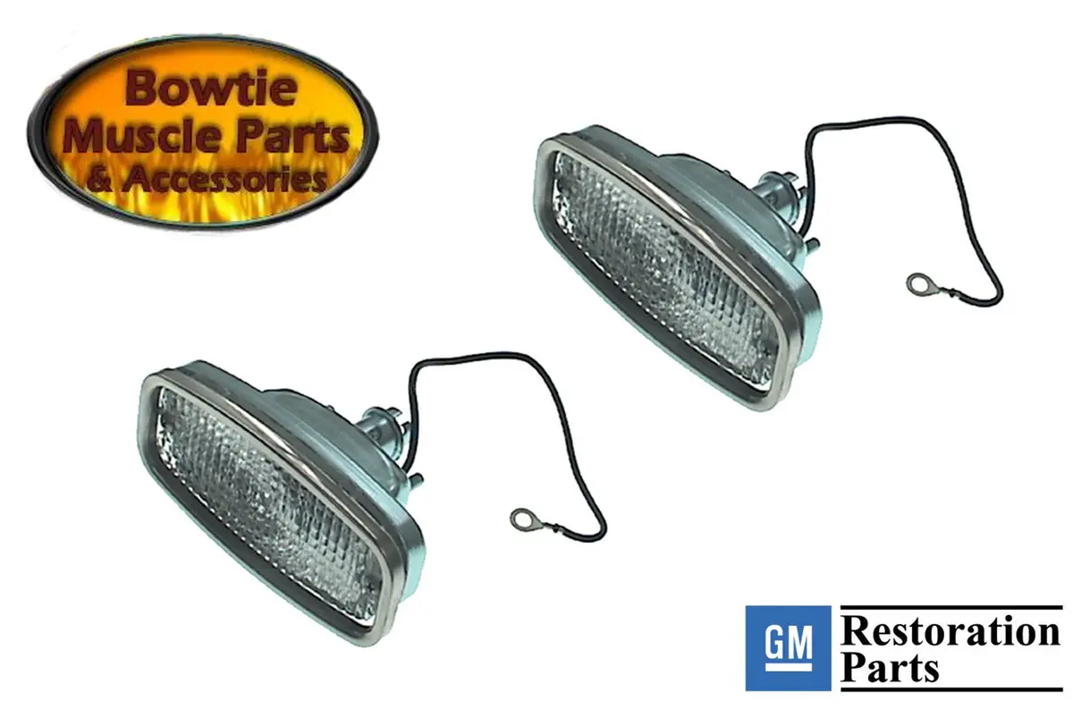68 Camaro Parking Lamp Assembly - Pair - Excellent Quality Gm Restoration Part 1