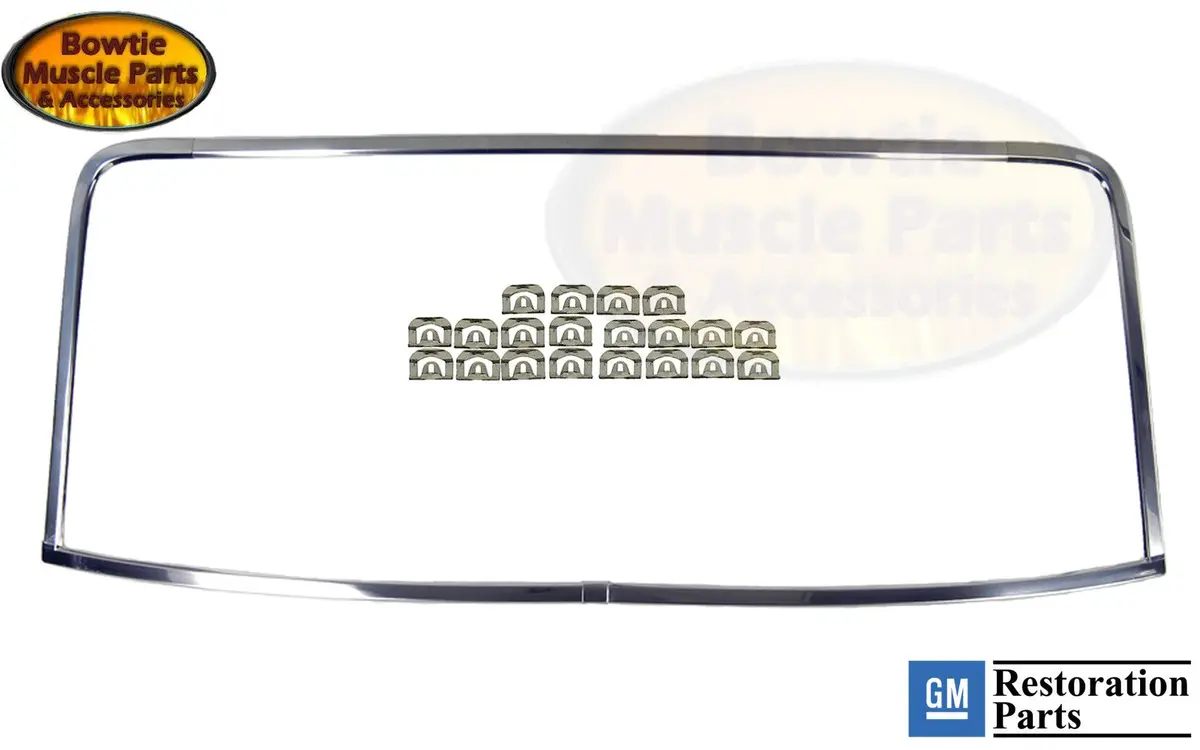 67 68 69 Camaro Firebird Rear Window Glass Molding Set 1