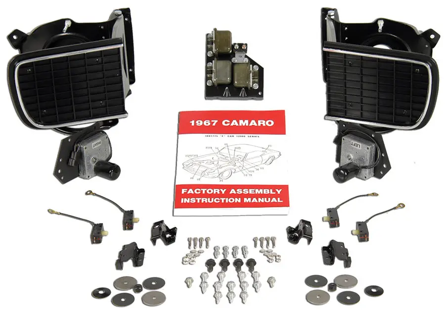 1967 Camaro Rs Conversion Kit Factory Correct Electric Motors Rallysport Grille 2