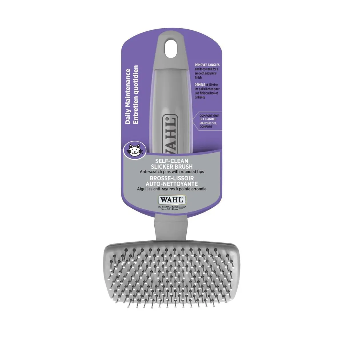 Wahl Cat Self-Cleaning Slicker Brush 1