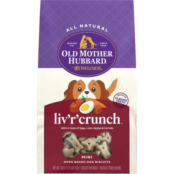 Wellness Old Mother Hubbard Liv'r'crunch Oven-Baked Dog Biscuits; Mini 1