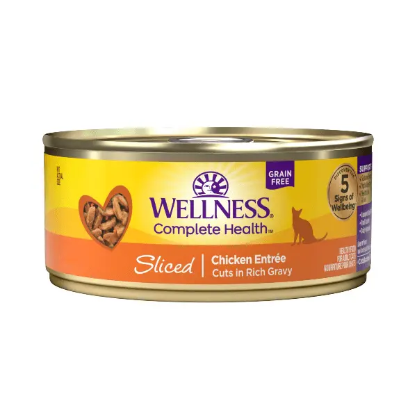 Wellness Complete Health Sliced Chicken Entree In Gravy Canned Cat Food, 3Oz 1