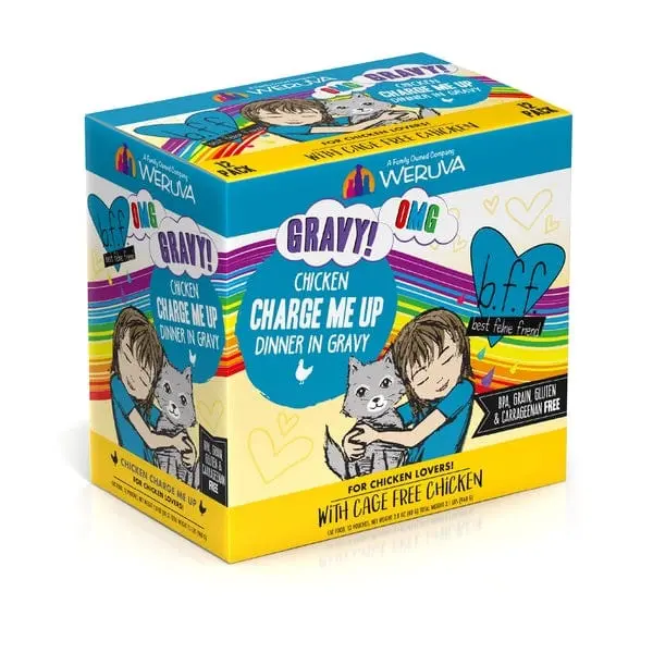 B.F.F. Charge Me Up Chicken Dinner In Gravy Pouch Cat Food; 12 Pack (Special Order Item) 1