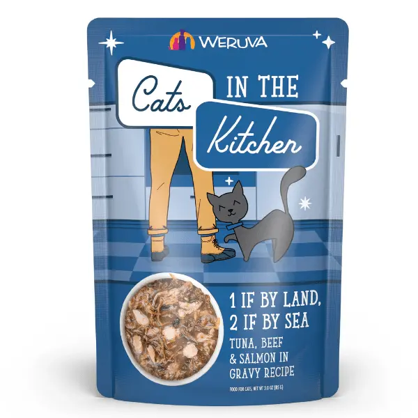 Cats In The Kitchen 1 If By Land, 2 If By Sea Pouch Cat Food 1