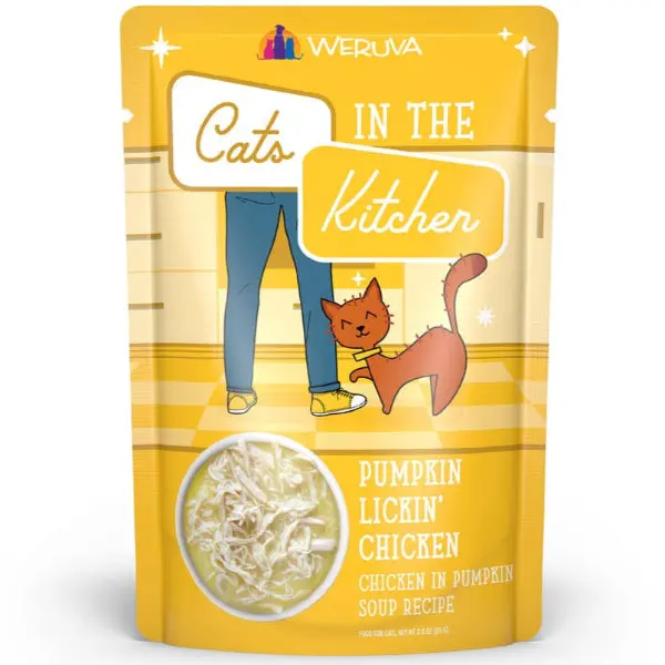 Cats In The Kitchen Pumpkin Lickin' Chicken Pouch Cat Food 1