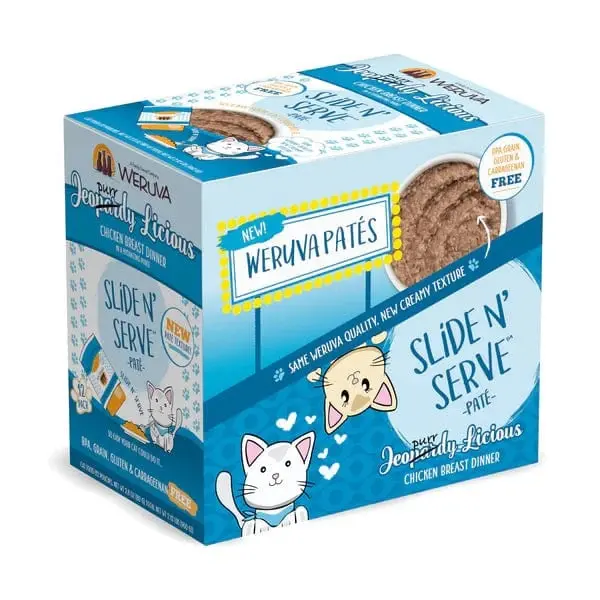 Weruva Jeopurrdy Licious Slide N' Serve Paté Pouch Cat Food; 12 Pack (Special Order Item) 1