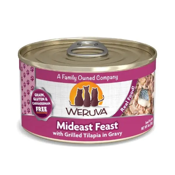 Weruva Mideast Feast With Grilled Tilapia In Gravy Canned Cat Food, 3Oz 1